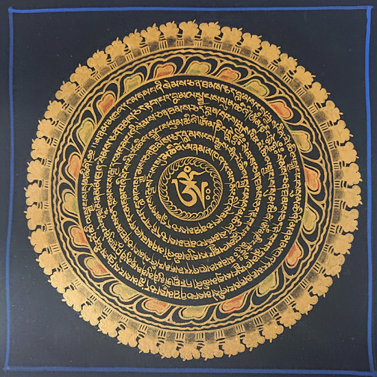 嗡+六字真言 21cm*21cm (不挑款式出貨)