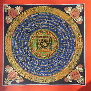 嗡+六字真言 21cm*21cm (不挑款式出貨)