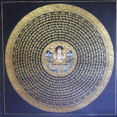 六字真言48+48中間四臂觀音-202