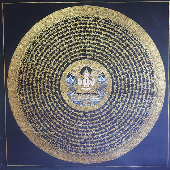 六字真言48+48中間四臂觀音-202