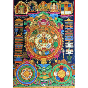 九宮八卦圖 不含框 尺寸60x45cm